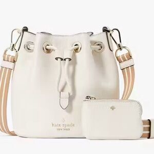 Kate Spade ♠️ Rosie Small Bucket Bag Pebbled Leather